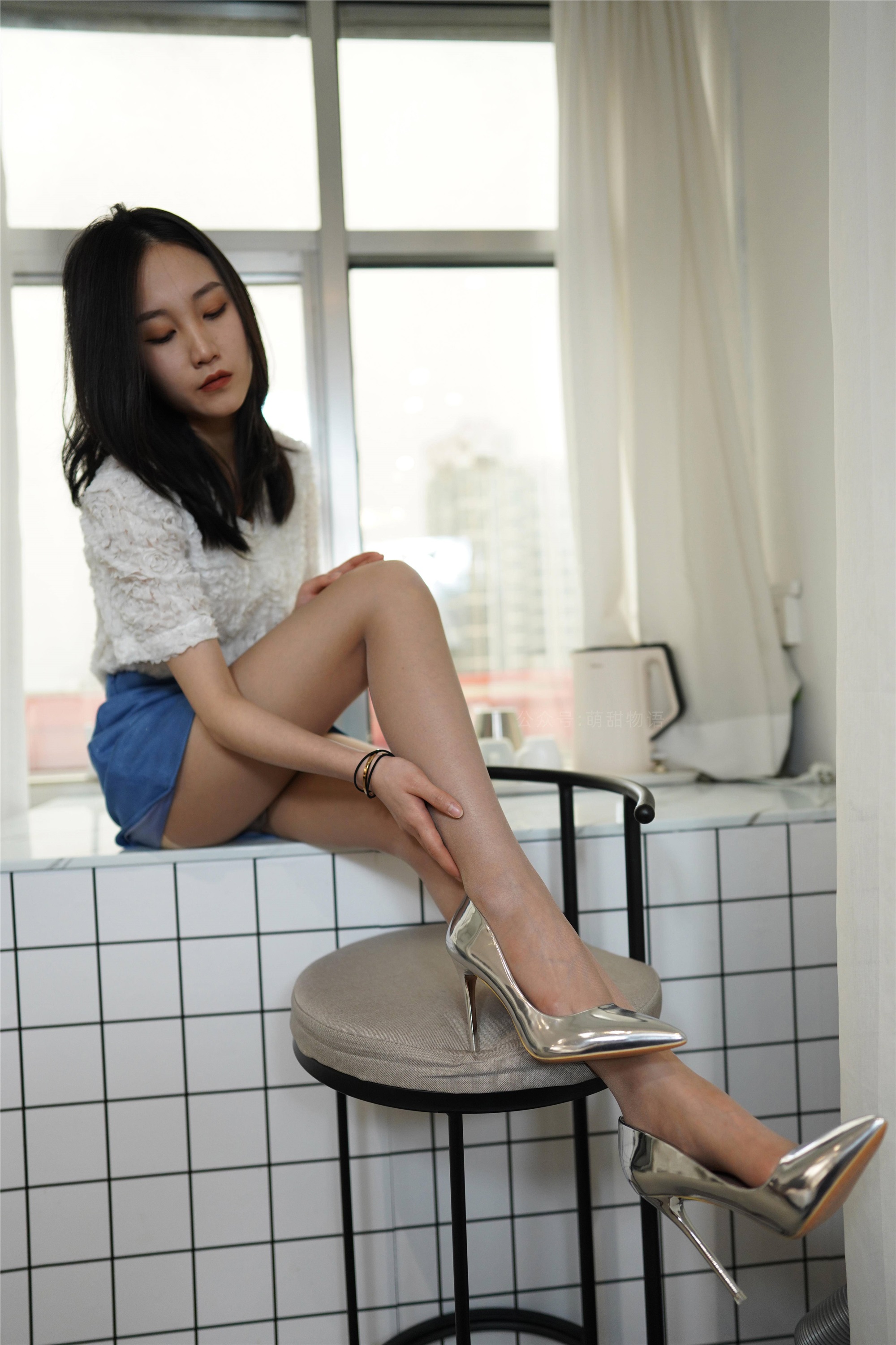 萌甜物语 XM138《蓝裙OL装-腿腿》